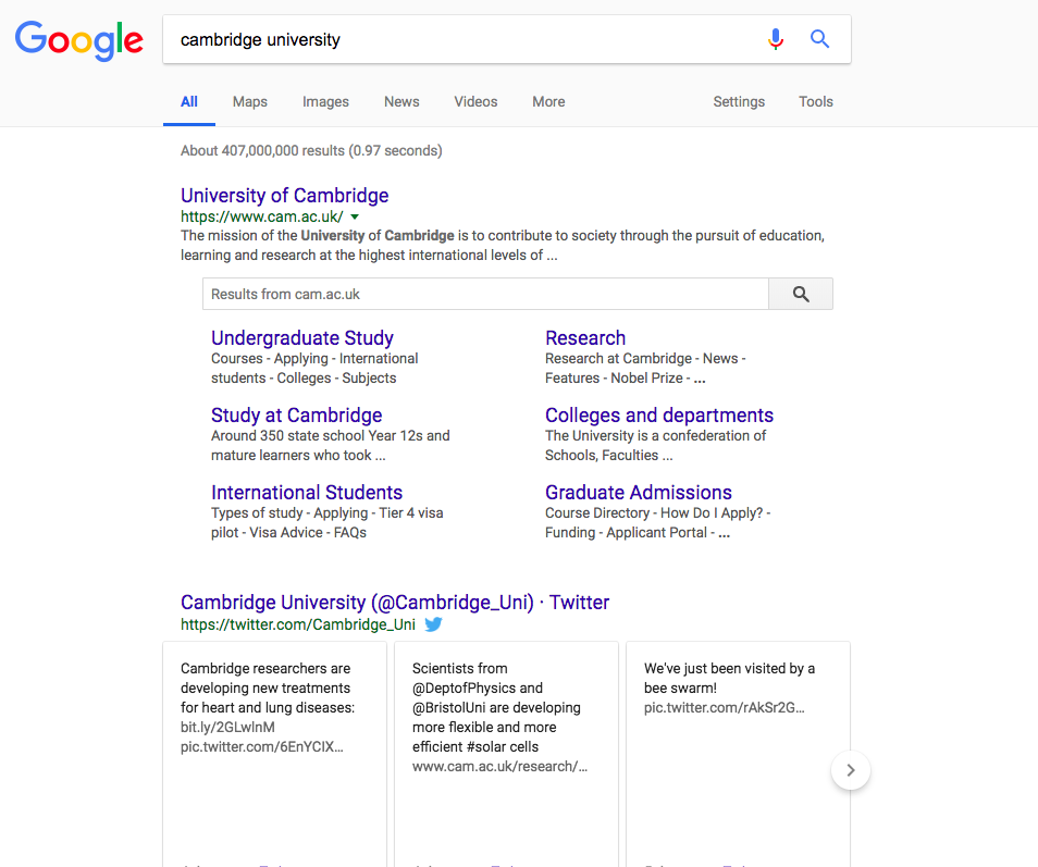 Так выглядят результаты Google, когда вы запускаете поиск по этим ключевым словам