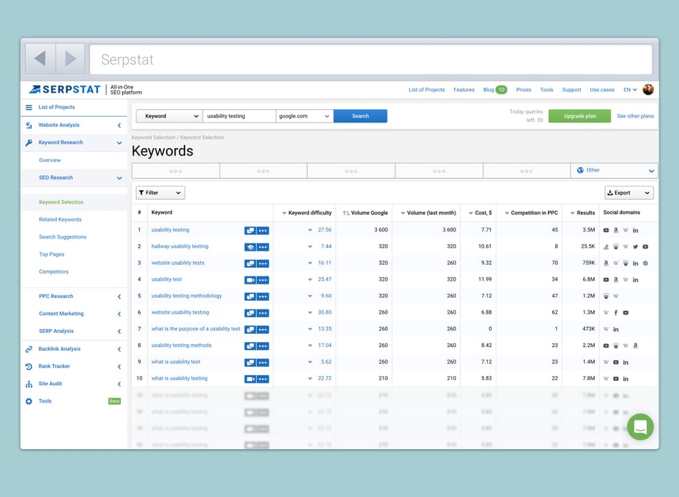 Чтобы узнать, я могу использовать такие инструменты, как   SerpStat   сравнить различные термины и посмотреть, какие пользователи ищут чаще всего